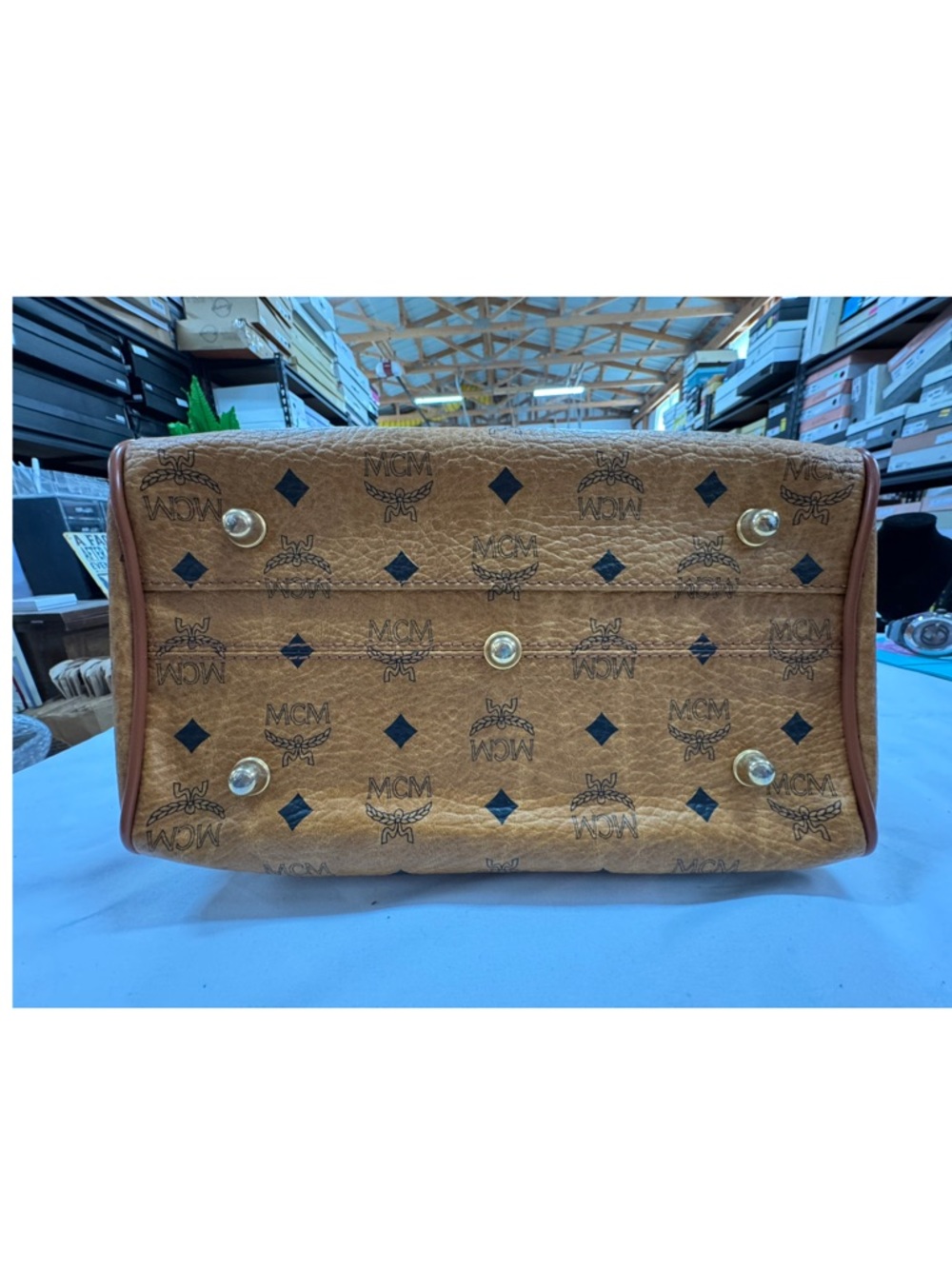 MCM Large Ella Boston Bag with original strap - Picture 5 of 12